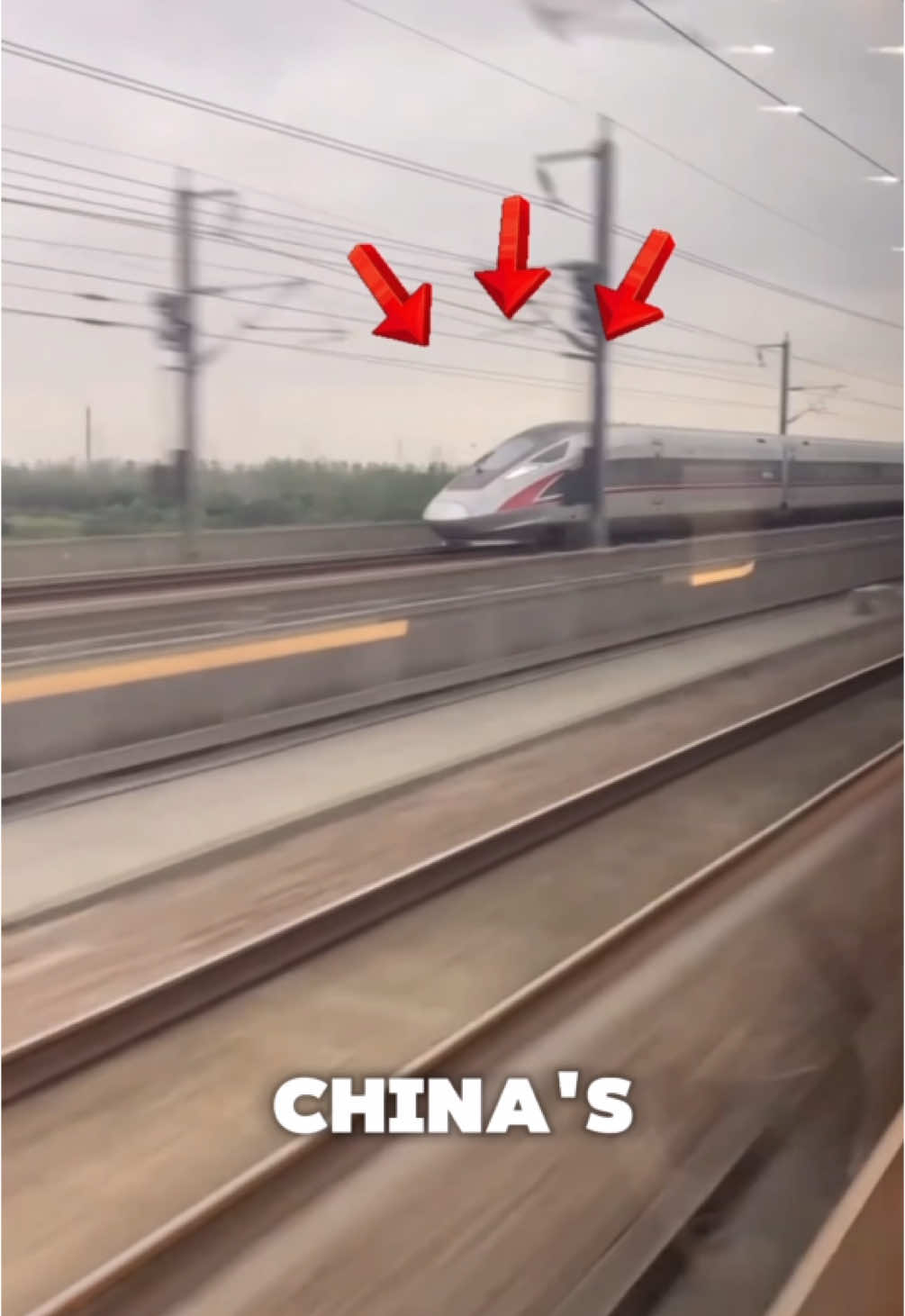 China’s Bullet Trains Are So Fast… It Doesn’t Feel Real 🚄😳 #china #shorts