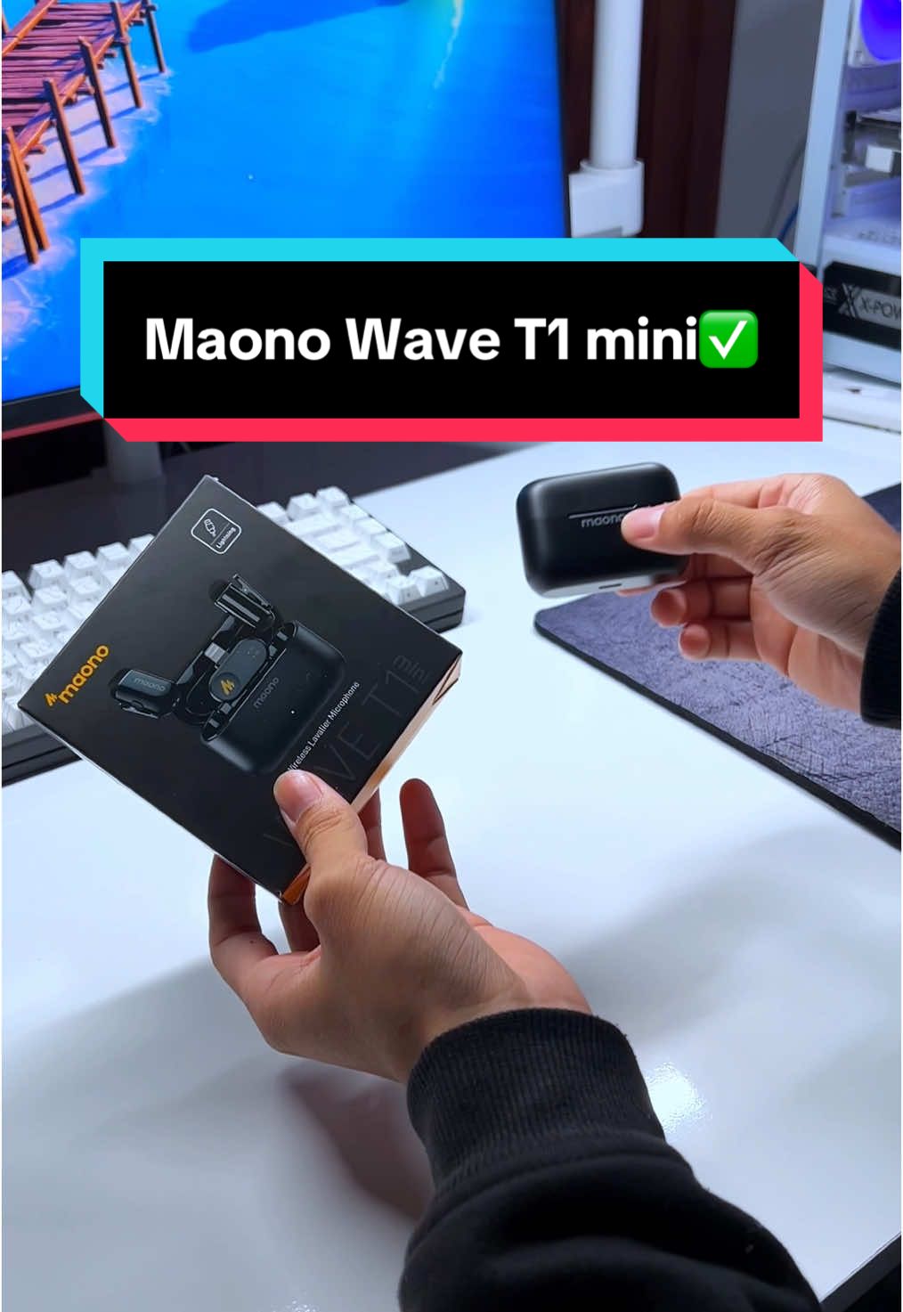 Mic không dây nhỏ gọn Maono Wave T1 mini✅ #LearnOnTikTok #mickhongday #maonot1mini #maono 