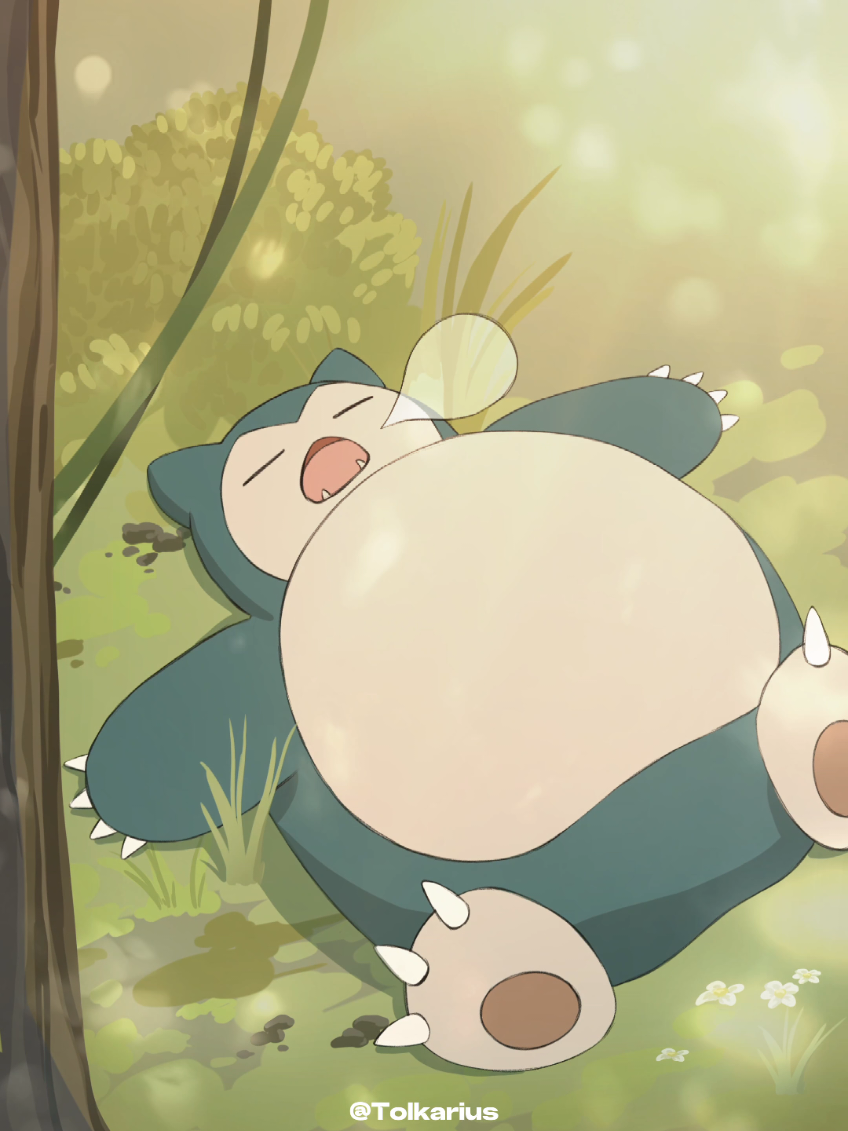 New Snorlax animation :) #pokemon #pokémon #snorlax #nintendo #animation 