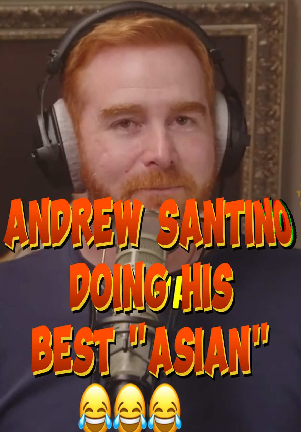 Andrew Santino doing his best Asian 🤣 #funnystream #comedyvids #badfriendspodcast #andrewsantino