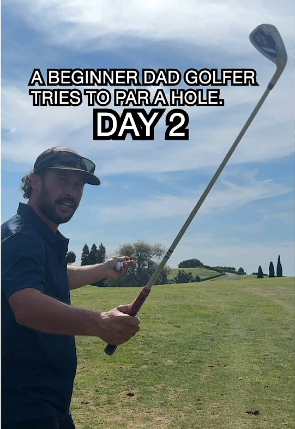 DAY 2 of trying to par a golf hole 😬 #golf #newzealand #dadlife #par