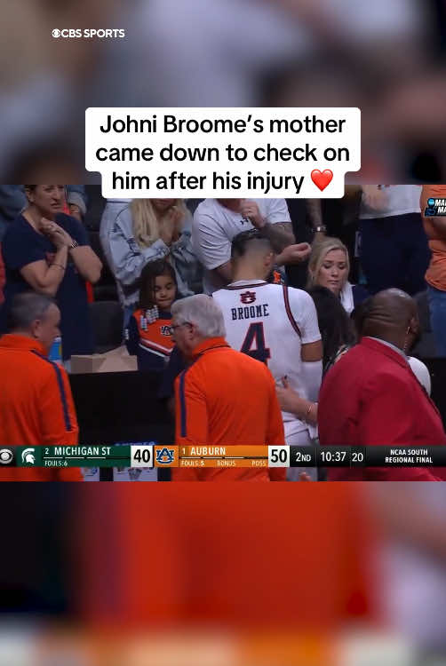 Broome would return shortly after #MarchMadness 