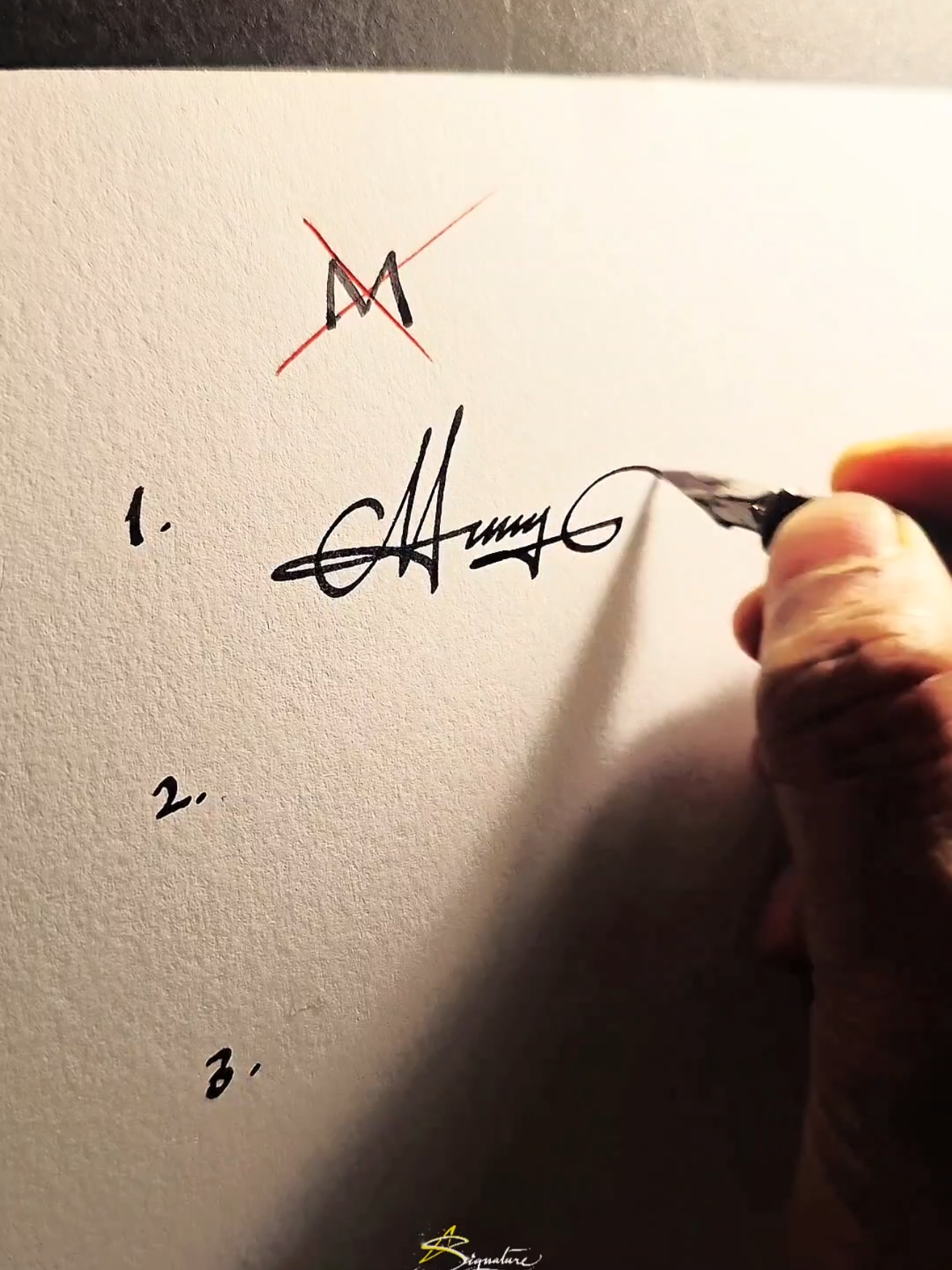 Aesthetic 'M' #signatureideas ✨🖋️ . . #m #signaturestyles #signaturedesigner #starsignature #fyp 