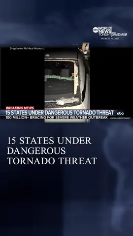 Millions of families from Texas to Michigan are on alert as a dangerous cross-country storm system moves east. The system is bringing severe thunderstorms to the heartland as a different system sends heavy rain to the Gulf Coast. Victor Oquendo reports.