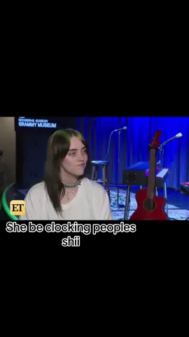 She be clocking peoples shii fr #billieeilish #foryoupage #billieeilishfan @BILLIE EILISH 