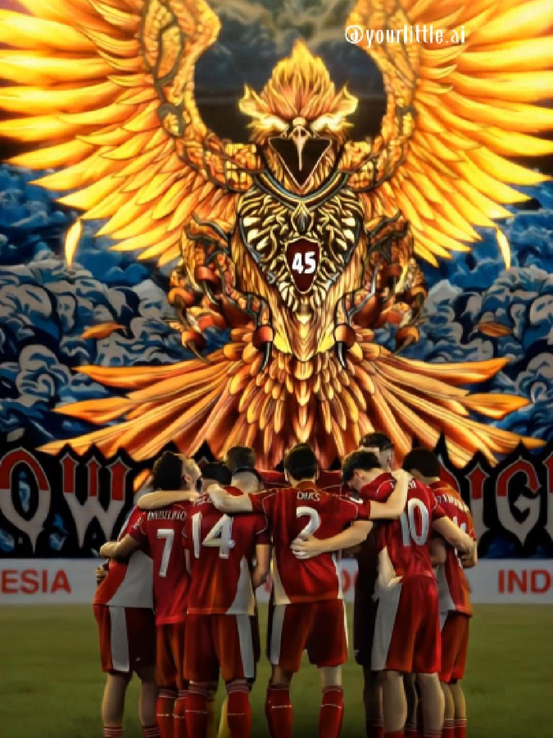 Show Your Dignity! Terbang Tinggi Sang Garuda!! . . #ai #art #aiart #showyourdignity #timnas #indonesia #garudaindonesia #kualifikasipialadunia2026 #fyp 