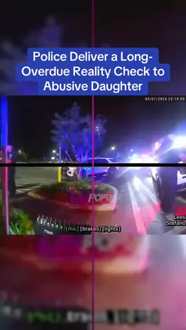 Police Deliver a Long-Overdue Reality Check to Abusive Daughter #cops #copsoftiktok 