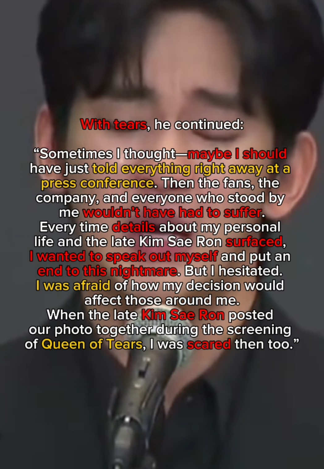 Kim Soo Hyun admitted to the relationship for the first time Press Conference with Kim Soo Hyun  #kimsoohyun#kimsaeron#kpopnews#scandal#kpopscandal#kimsoohyunscandal#tiktokusa#fypusa 