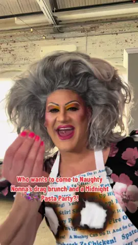 Who’s ready for our next Naighty Nonna’s drag brunch!?! Come make pasta with us and have an incredible sunday! Be on the lookout for our next one soon 👀 