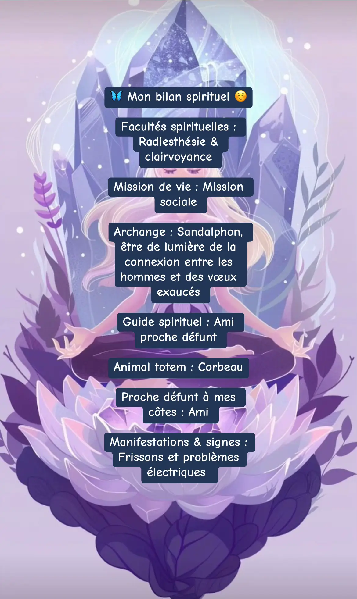🔮 Je vous partage le résumé de mon bilan afin que vous puissiez voir comment cela se décline 😌 📩 N’hésitez pas à me contacter si vous êtes intéressé(e) par cette prestation ✨ #cartomancie #guidance #pendule #spirituality #pourtoi #pourtoipage #fyp 