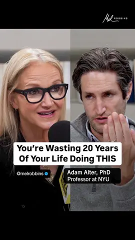 I’m still in disbelief with this statistic Dr. Adam Alter told me on The Mel Robbins Podcast…🤯 This episode opened my eyes to just how much time I spend mindlessly scrolling on my phone. I hope it makes you reflect too. Listen to the full episode, 🎧”6 Simple Science-Backed Hacks That Will Make Your Life Better” 