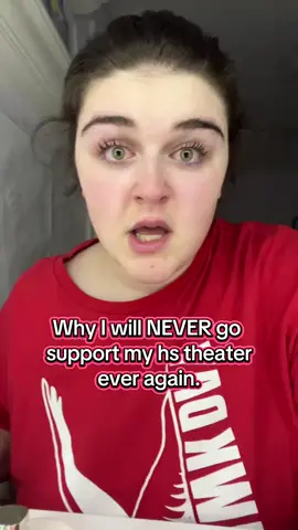 The original “Why I will NEVER go support my hs theater ever again.” I am posting this as an internet historian and a reminder that the internet is forever. 