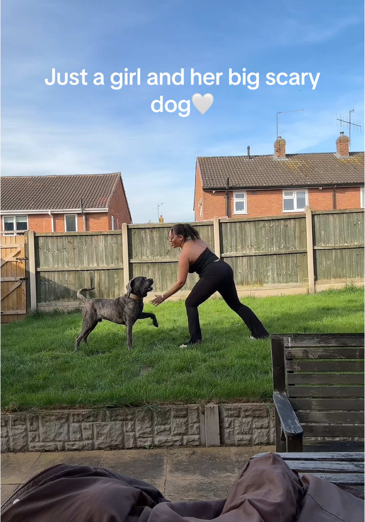 The only man by my side #canecorso #italianmastiff #dogsoftiktok #boydog #funnydogs 