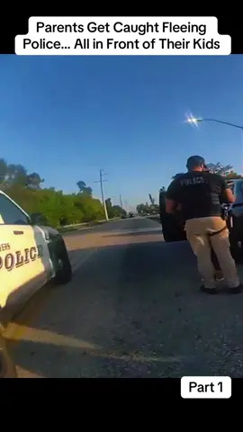 Parents Get Caught Fleeing Police… All in Front of Their Kids #cops #police #policeofficer #copsoftiktok 