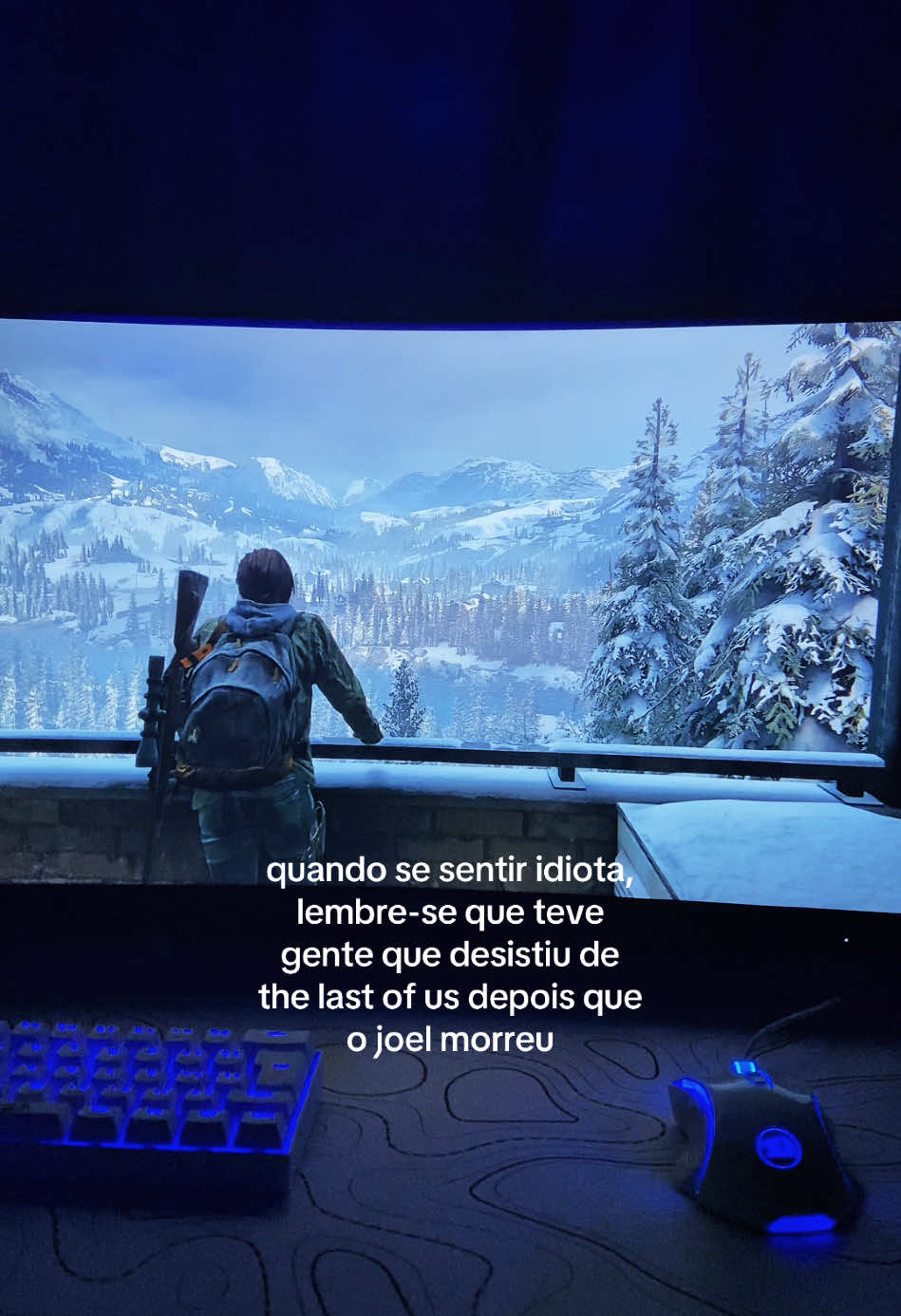 é triste? sim, mas o jogo é muito bom. #thelastofus #thelastofus2 #elliewilliams #tlou #tlou2 #joelmiller #abbyanderson #creatorsearchinsights 