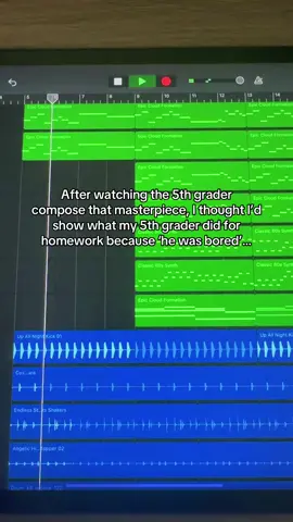 Some kids are just ridiculously talented… #garageband #fyp #viral #composing #musicproducer #daw  #instrumental 