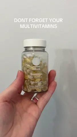 Packed full of 9 essential vitamins to support your health! Go add them to your daily routine today! #ritualvitamins #multivitamins #womenshealth #womensvitamins #tiktokshopspringglowup 
