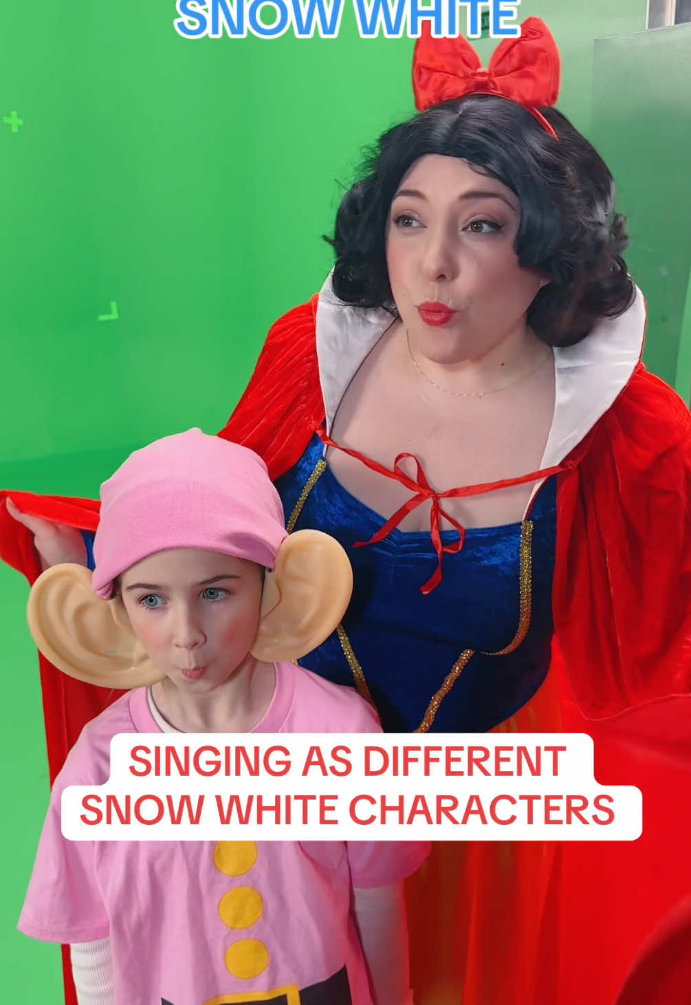some of us are better whistlers than others #fyp #singingchallenge #family #snowwhite 