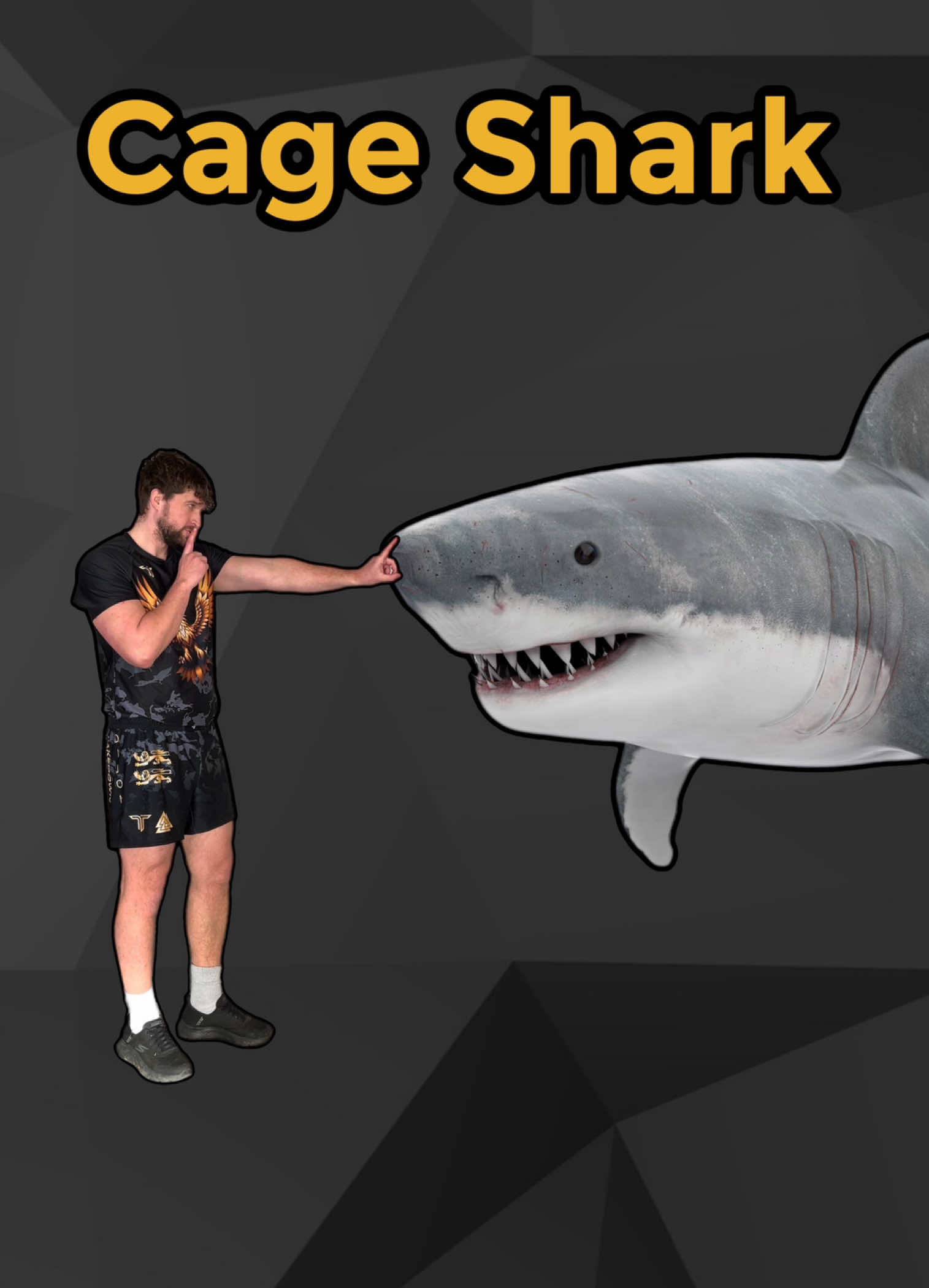 Shark in dive cage survival tutorial #haha #laugh #comedу #jokes #viral 