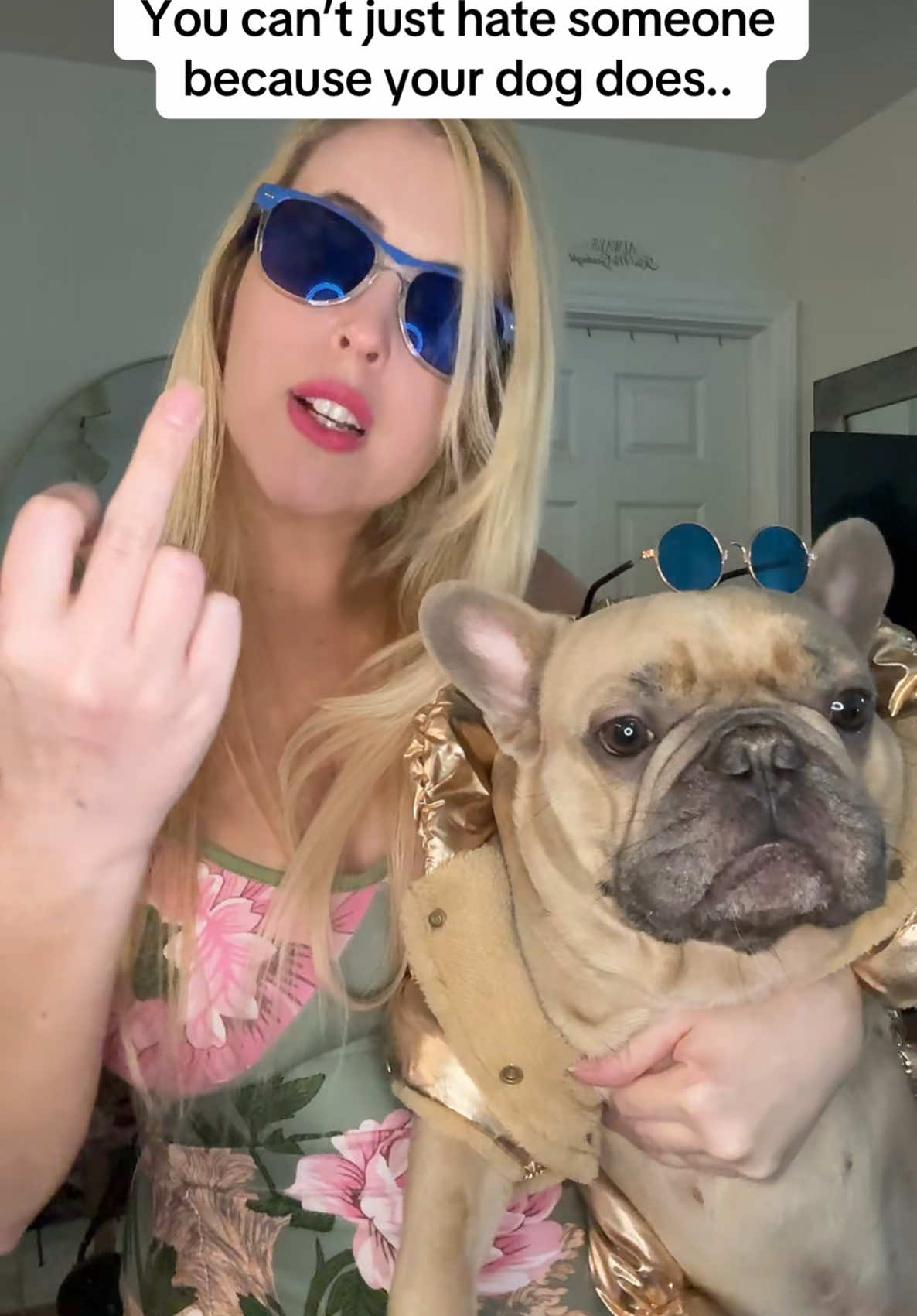 You can’t just hate someone because your dog does.. #fuckya #dafuck #trending #funnyvideo #fyp #blowthisupforme #dogsoftiktok 