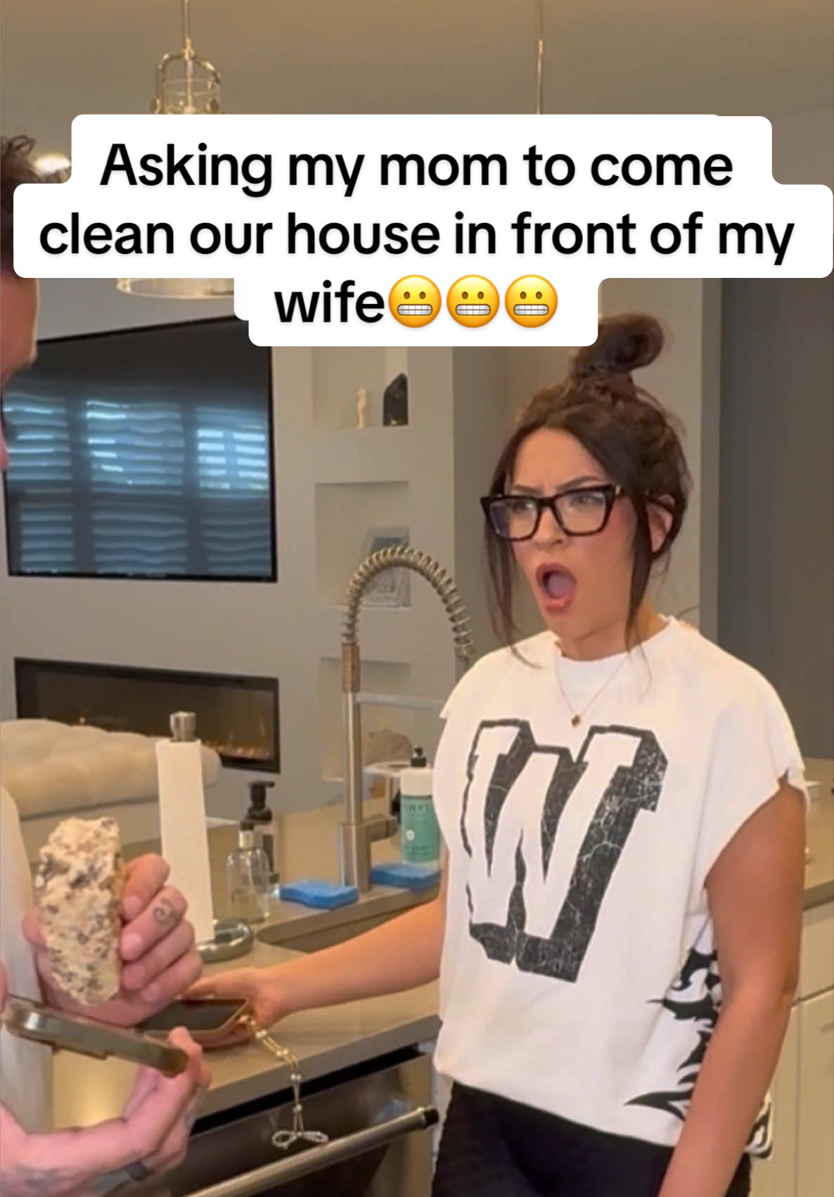 My mom was in on it… the end though😂😂😂 #trend #husbandandwife #fyp 