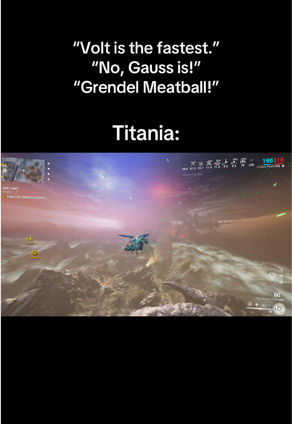 Titania is the fastest Warframe #warframe #warframecommunity #gaming #warframememes #fyp 