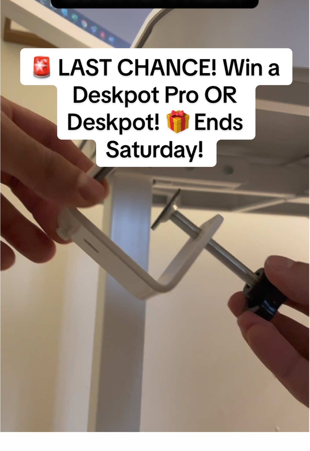 🚨 GIVEAWAY ENDS SATURDAY! 🚨 We’re giving away one Deskpot Pro & one Deskpot to two lucky winners! 🌿✨ Here’s how to enter: ✅ Like this post ❤️ ✅ Follow @DeskRevision ✅ Tag a friend in the comments 👇 ✅ Comment your dream desk setup! TWO winners will be announced this Saturday! Will you be one of them? 👀 #Giveaway #DeskSetup #WFH #HomeOfficeEssentials