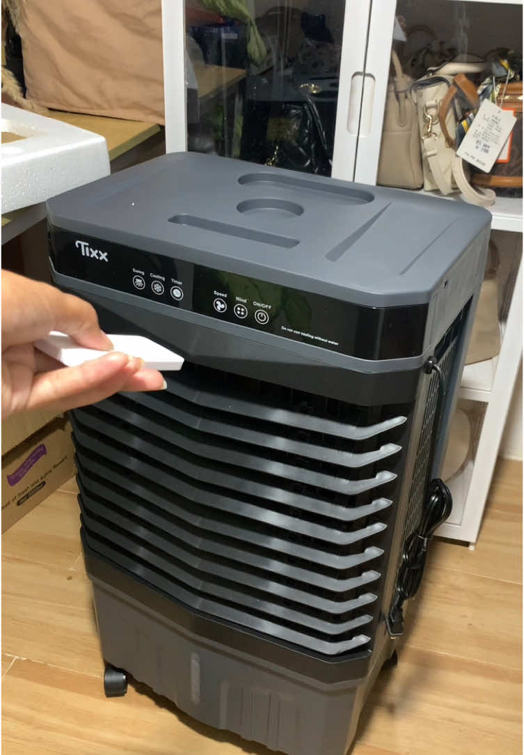 Di na ma take ang init kaya nag air cooler na kasi doa naman afford and aircon☺️ #aircooler #50laircooler #airconditioner #aircoolerfan 