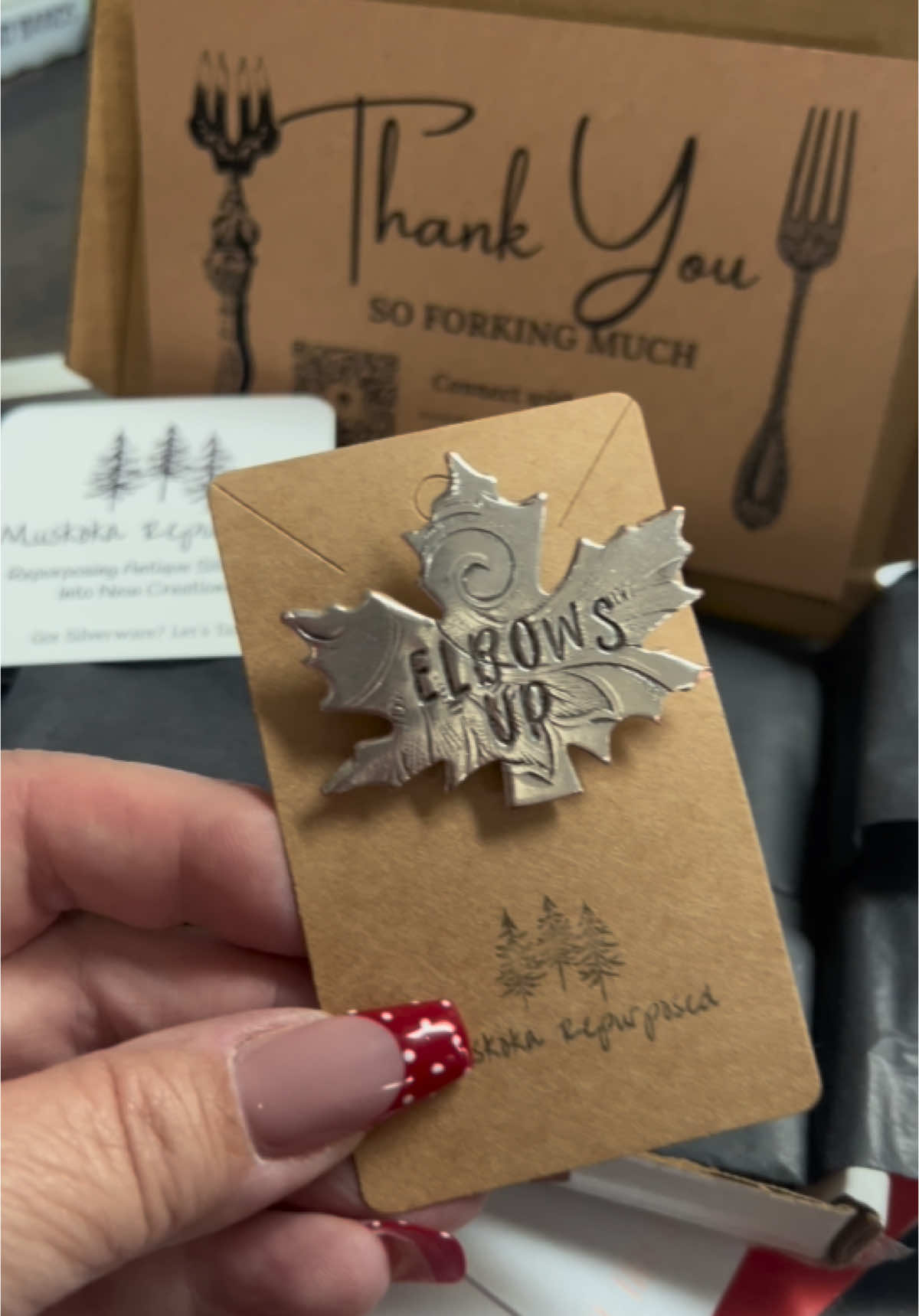 Got my Elbows Up pin today! I’ll be proudly wearing it tomorrow! Big thank you to @Muskoka Repurposed 🇨🇦 for this beautifully made pin! Go check out her work. You won’t be disappointed! Make sure to listen to 8:30 in New Foundland by @Plume it’s a perfect Canadian Tribute Song!!! #elbowsup #mikeplume #muskokarepurposed #proudcanadian #canada🇨🇦 #canadatiktok #SmallBusiness 