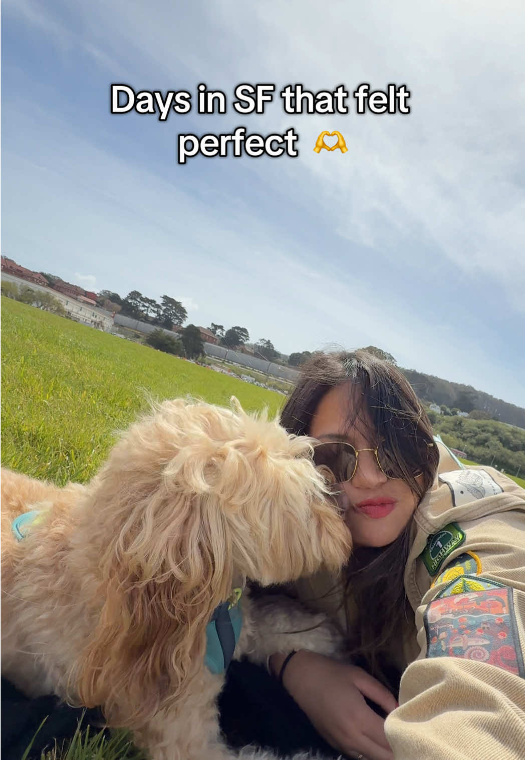 Grateful for the simplest days that bring me joy.  Sunny days in the park, endless fetch for jamo 💕 #perfectday #sf #microinfluencer #MentalHealth #happiness 