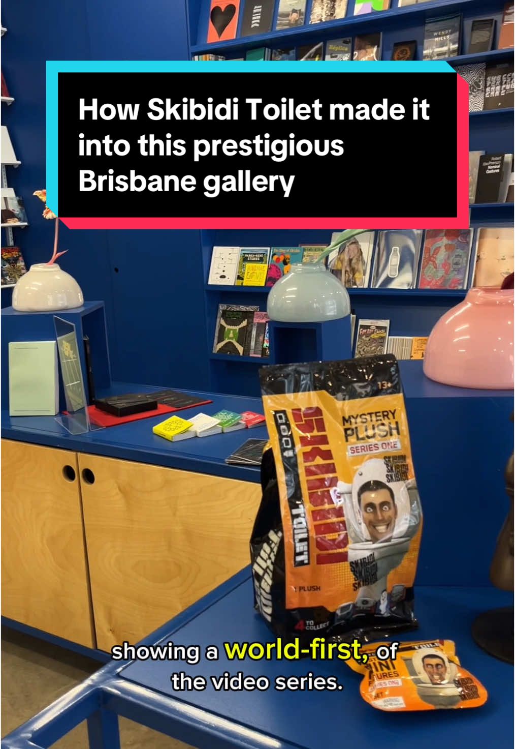 Australia’s oldest contemporary art space is hosting a world-first exhibit of the viral video series that’s amassed more than 80 million views. #brisbane #skibiditoilet #contemporaryart #genalpha #brainrot 