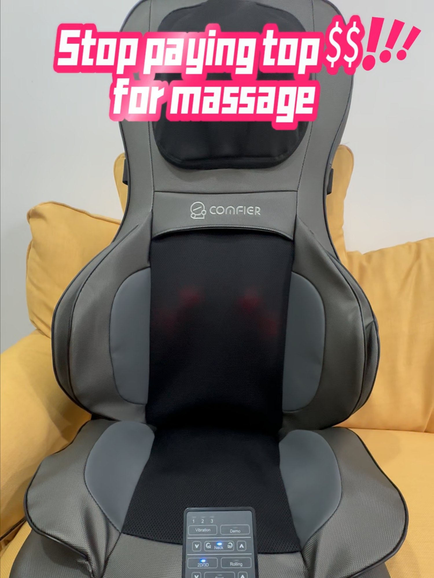 COMFIER Neck & Back Massager – Relieve tension with deep Shiatsu, rolling, heat, and adjustable compression for full-body relaxation. Perfect for home or office use!  #tiktokshop #tiktokmademebuyit #titokpartner #comfiermassager#massager #neckpainrelief #backpain #massagetherapy #massagetherapist #LADIES #wokingclass #laborwork #sportstherapy #bodyrelaxation #relaxafterwork #relaxafterlongday #gift #buttmassager #bodymassager #bodycare #health #healthcare #relaxnow #relaxpayless #officemassagechair #officerelaxation #homerelaxation