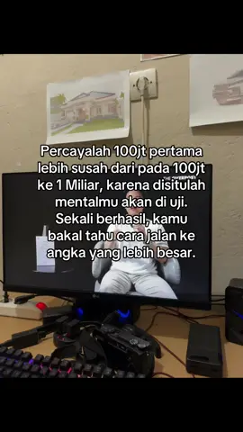 pasti bisa, bukan tidak mungkin #fypシ゚ #growmindset #theoderick #SelfImprovement #bukupsychologiofmoney #foryoupage #psychology #kaya 