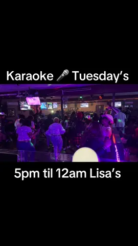 Karaoke 🎤 Tuesday’s At Lisa’s 107 Chowan Dr Portsmouth Virginia From 5pm Til 12am Happy Hour 🍻 5pm Til 9pm Karaoke 🎤 7pm Til 12am