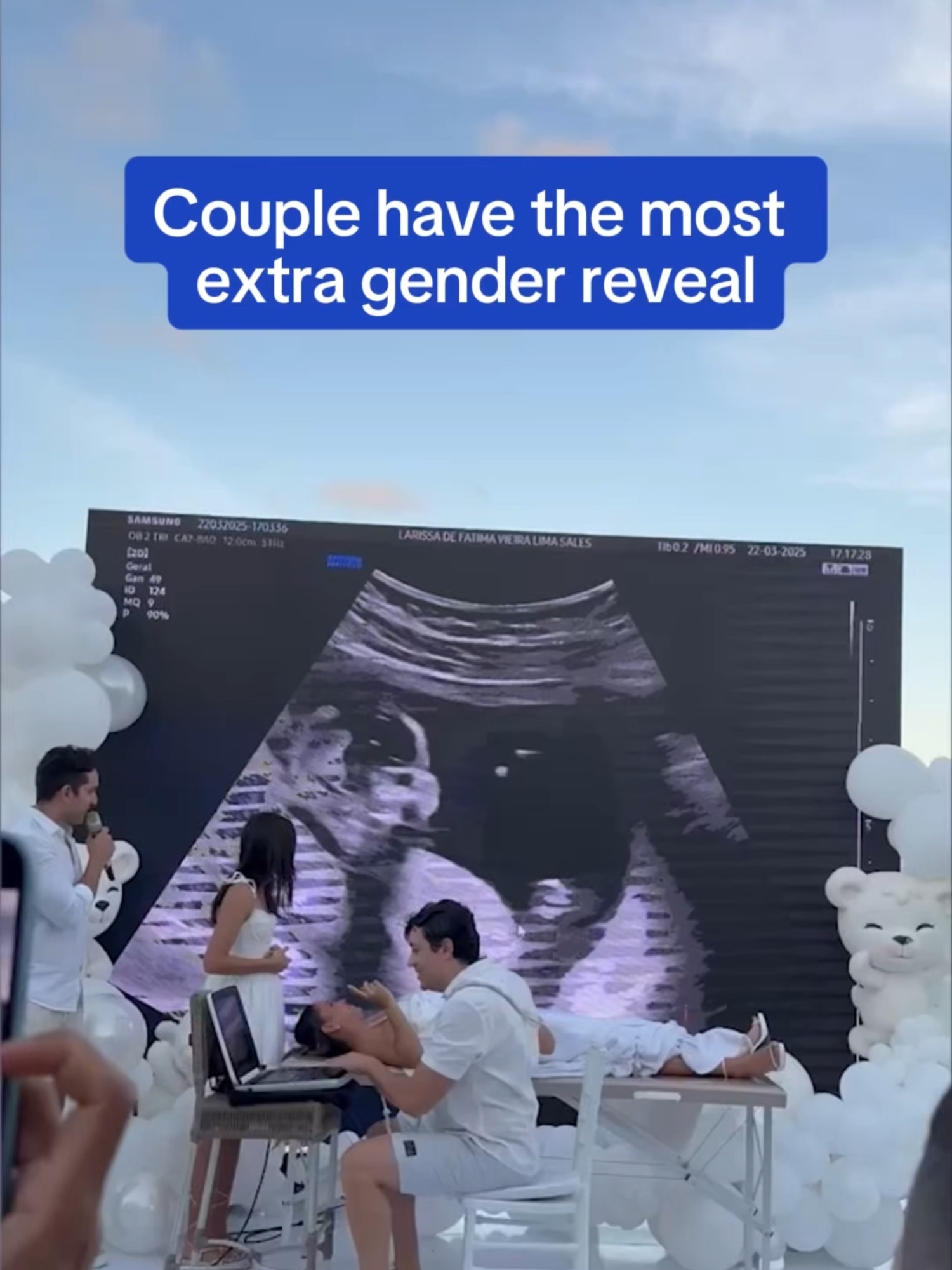 If this is how they roll, you can only imagine how extra the child's birthday parties will be.  Read more on the DailyMail.com 🎥Arkmedia #couple #family #genderreveal #party