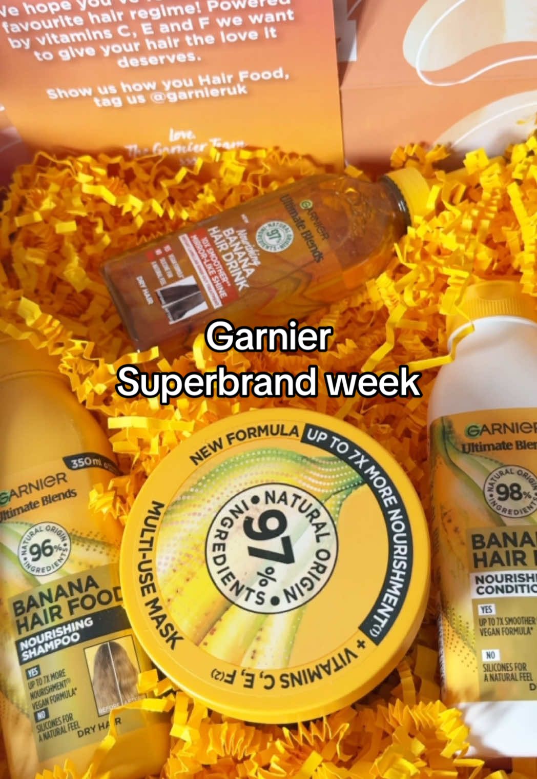 Guys it’s @Garnier SUPER BRAND WEEK! don’t miss the amazing deals available on TikTok shop 🍌☀️💛 up to 60% off from 1st - 7th APRIL ✨ AD #CapCut #garniersuperbrandday #garnier #garnieruki #tiktokshopdeals #garniersuperfood #garnierhaircare #garnierskincare #garniermaskmoment 
