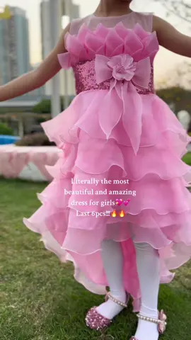 So cute and beautiful, my daughter love it!!💐❤️#princessdress #cute #gift #embroidery #lace #fashion  #OOTD #comfortwear #fishtail #casualoutfits #holiday  #bow  #tiktokmademebuyit #gift #spotlight #satindress #elegant #layered #eid #girlfashion #weddingdress #partydress #birthdaydress