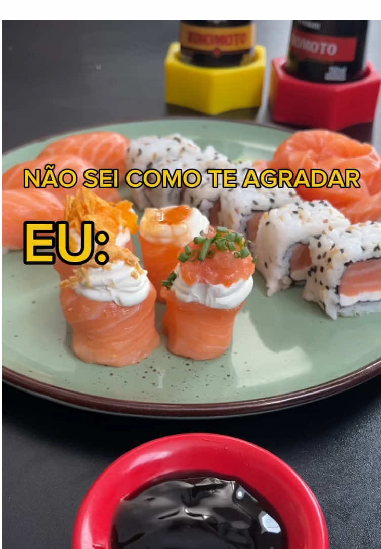 Problema resolvido!  Só me pagar aquele sushizinho! 🤩 #sushi #nakasa #meme