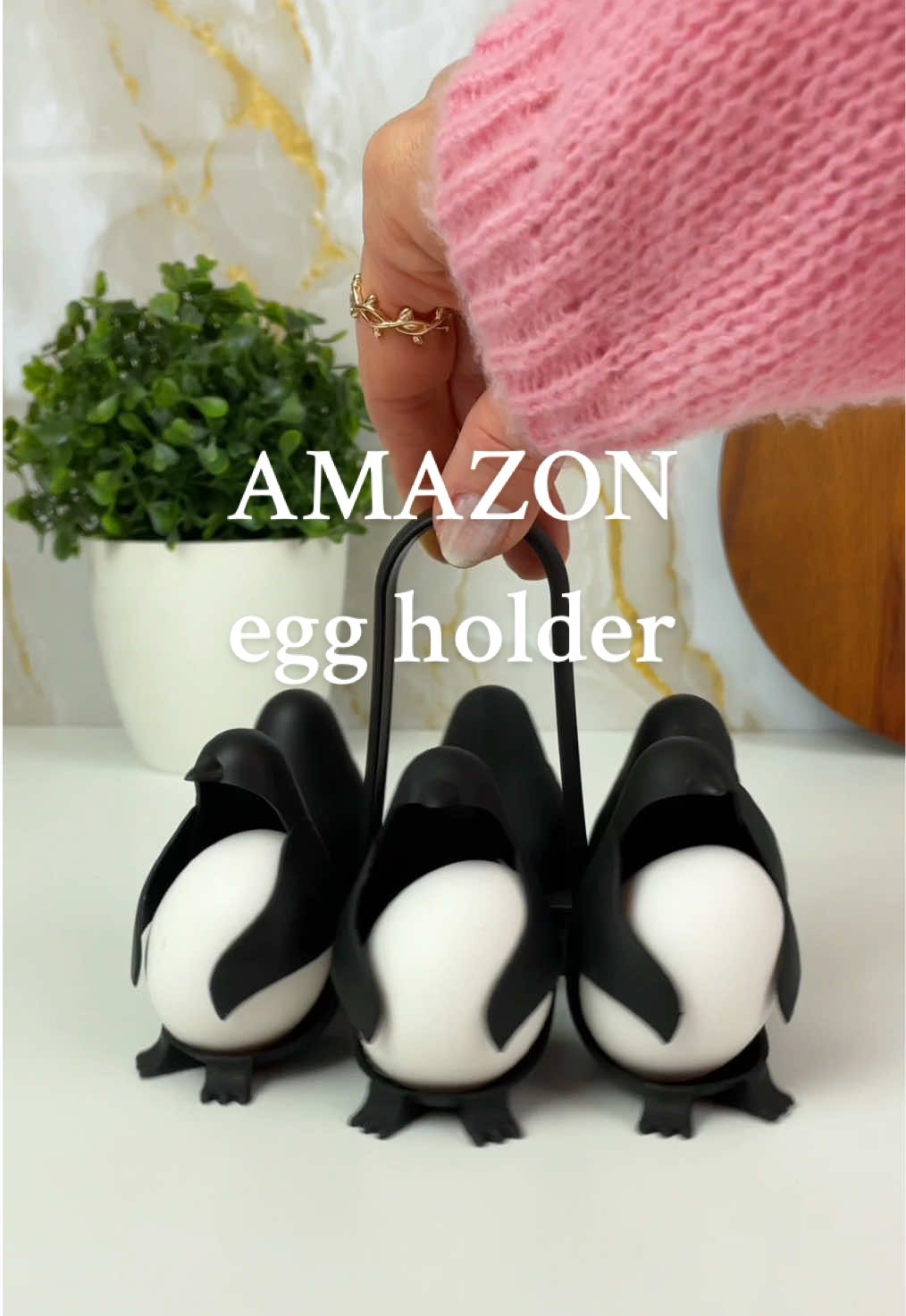 Penguin Egg Holder 🐧🥚 ♡ The Penguin Egg Holder is a cute and functional addition to your kitchen! 🐧🥚 Keep your eggs safe and organized while adding a touch of fun to your countertop – practical and adorable! ✨ 🛒 Link in my bio! ♡ #amazonkitchenfinds #amazonfinds #amazon #DIY #amazonkitchengadgets #kitchenfinds #kitchengadget #amazonmusthaves #homefinds 