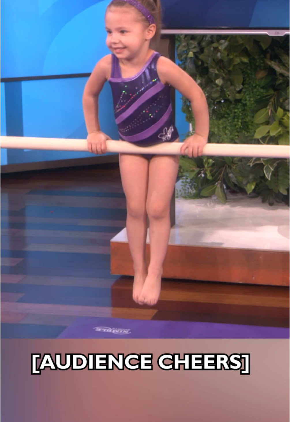 When it comes to 3-year-old gymnasts, you can't find one more adorable than Emma. #theellenshow #gymnastics #talent #throwback 