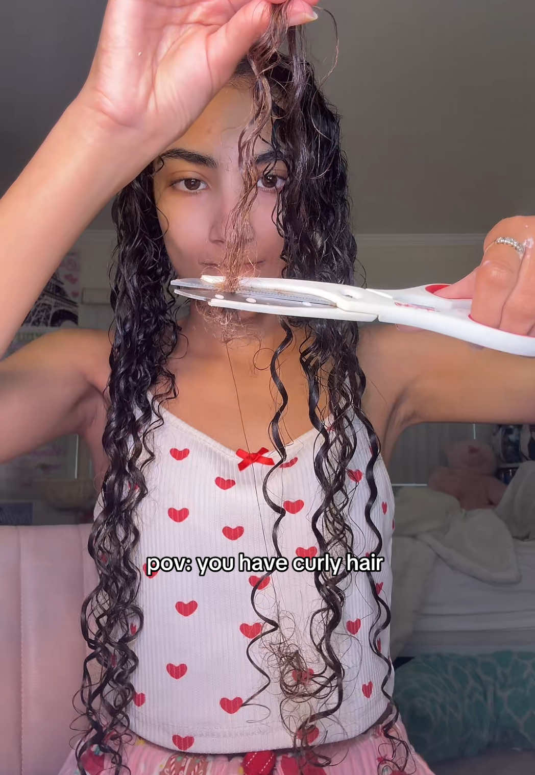 who else does this? #grwm #getreadywithme #grwmhair #grwmroutine #girls #females #curls #curlyhair #hair #longhair #straighthair #relatable #hairroutine #girlhood #teenagegirl 