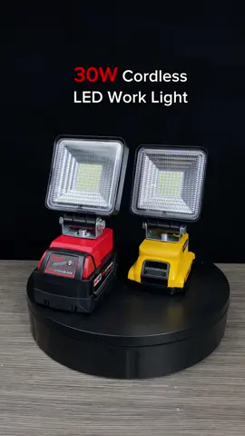 ✨30W work light for your Milwaukee & Dewalt batteries!! Check out the link below!🤩💡🎁#ledworklight #worklight #brightlights #light #for #milwaukee #dewalt #battery #giftguide #giftideas #spotlightfinds 