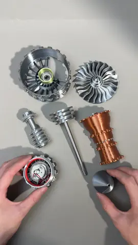 Assembling a jet engine 