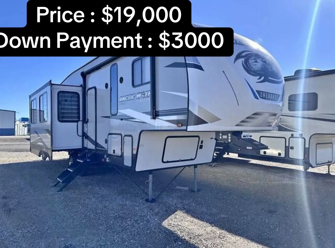 🏕️ FOR SALE: 2021 Forest River Arctic Wolf – The Perfect RV for Adventure Seekers! 🌟 Looking for a well-maintained RV with all the comfort and convenience you need for your next journey? Check out this beautiful 2021 Forest River Arctic Wolf! One owner, kept in fantastic condition, and loaded with amazing features! 🔑 Key Features: 	•	Auto-Leveling System: 🚗 Easy setup with the push of a button – no stress when you arrive at your destination! 	•	Opposing Slides & Kitchen Island: 🍳 Spacious interior that feels open and inviting, perfect for relaxing or cooking meals. 	•	Bathroom: 🚿 Complete with a full-sized toilet and shower for your comfort. 	•	Couch & Dining Area: 🍽️ Cozy dinette and comfortable couch for family time or lounging after a day of adventure. 	•	Exterior Color: White 🌨️ – Sleek and modern, designed to blend perfectly with nature. 	•	Interior Color: Black 🖤 – Stylish and sophisticated, providing a perfect contrast for the ultimate comfort. ✅ One Owner & Well-Maintained ✅ Easily Towable – Perfect for your road trips or family camping adventures. ✅ Ready to Hit the Road – Comes with everything you need! For Sale Now! 🚨 Don’t miss your chance to own this beauty! DM us for more details 📞 Contact us today! #ForestRiverArcticWolf #TravelTrailer #RVForSale #RVLife #HomeOnWheels #AdventureAwaits #OutdoorLiving #CampingLife #ExploreMore #RoadTripReady #RVCommunity #NomadLife #FamilyAdventures #ForSaleNow #CampingGear #LifeOnTheRoad #ExploreTheOutdoors #RVShowcase #VehicleForSale #NewRV #RVsOfTikTok #CampingStyle #ReadyToGo #Wanderlust #Glamping #OutdoorAdventure