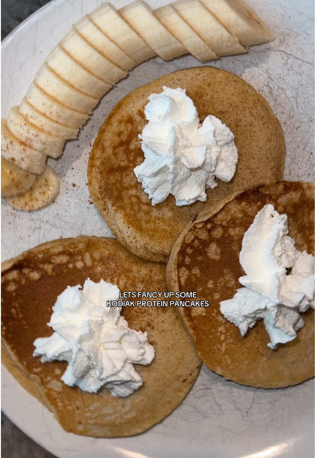 My touch on @KodiakCakes #protein #breakfastideas #pancakes #foodtiktok #FoodTok #cooking #baking #healthy 