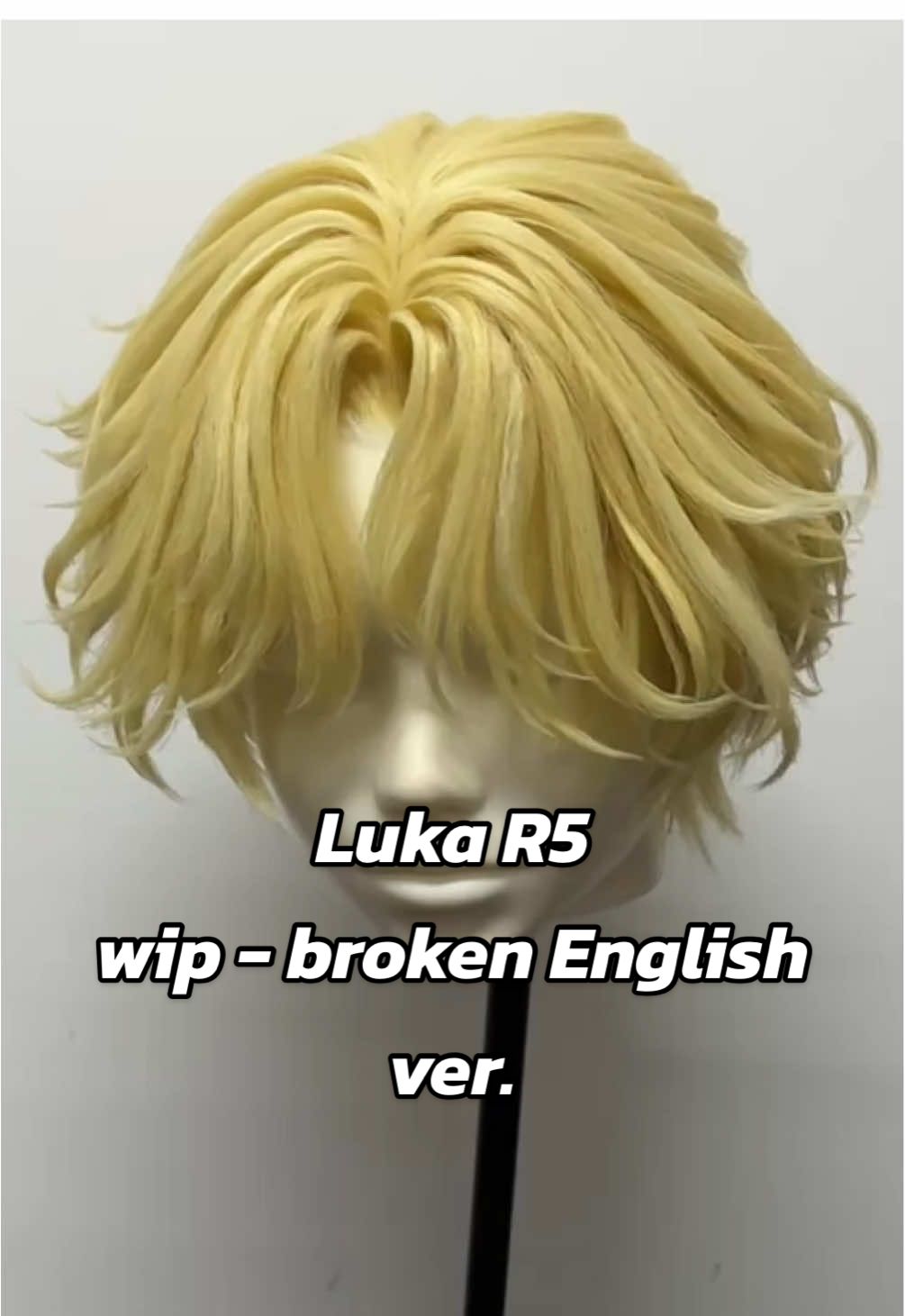 อายคน i'll delete this later #wigcommission #wigcosplay #wigstyling #wigtutorial #luka #lukaalienstage #alienstage #alnst 