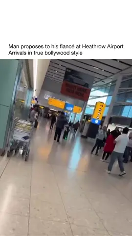 What better place to do it than in the arrivals section 😭💍 (via @rajindar_sk) #UB1UB2 #London #Heathrow 