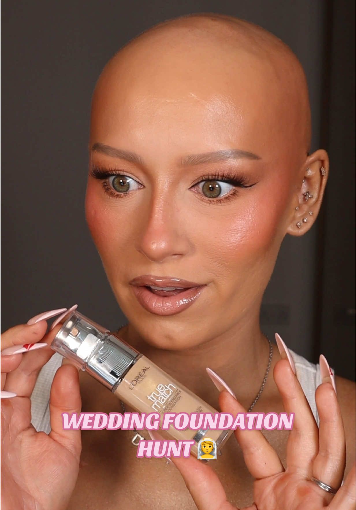 ad Is the @L'Oréal Paris UK true match my perfect wedding foundation?! ✨ the glow and finish 🥹 I used shade 3.5W #wedding #weddingfoundation #bridal #bridalmakeup #makeup
