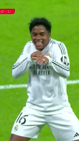 El festejo de Endrick fue casi igual de bueno que su gol 🤣🕺. #endrick #realmadrid #copadelrey