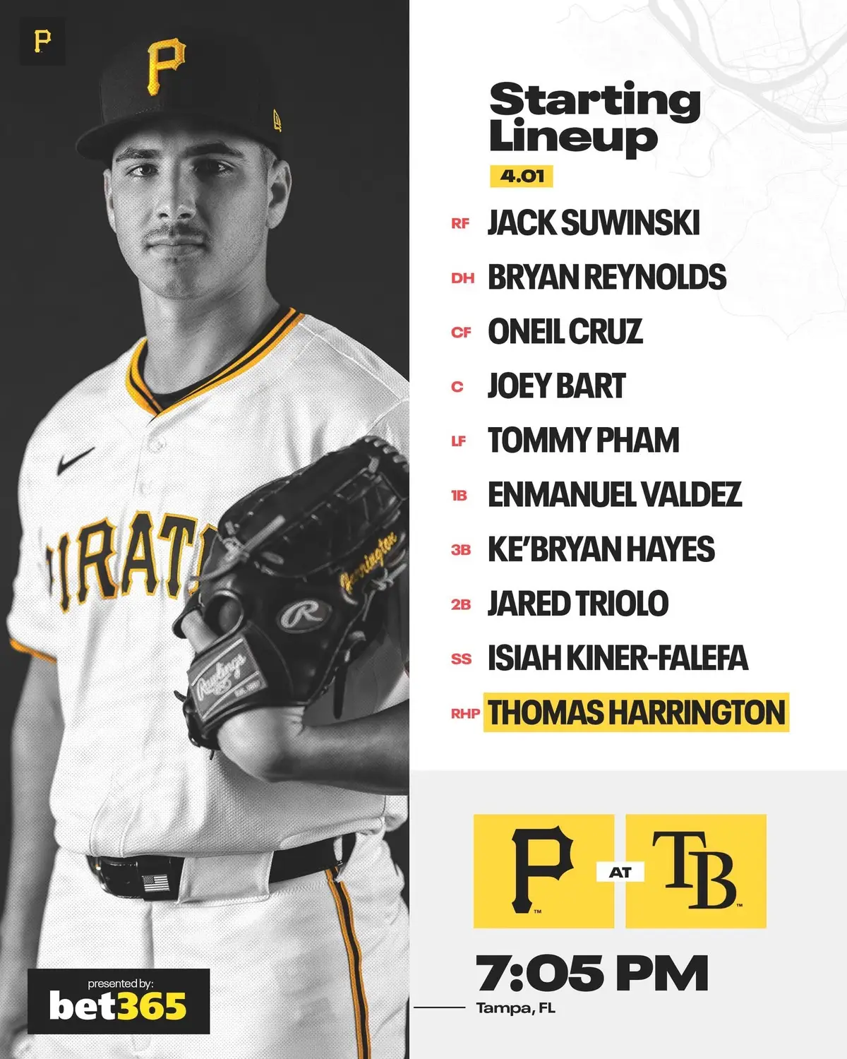 Switch Suwinski and IKF, IKF is batting .333. Put Reynolds in LF and Cutch DH, Pham should not be playing now. Shelton is lost. 